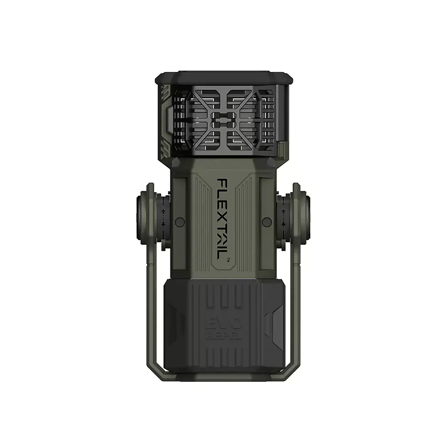 Портативный фумигатор-фонарь-павербанк кемпинговый Flextail Evo Repel. Зелёный