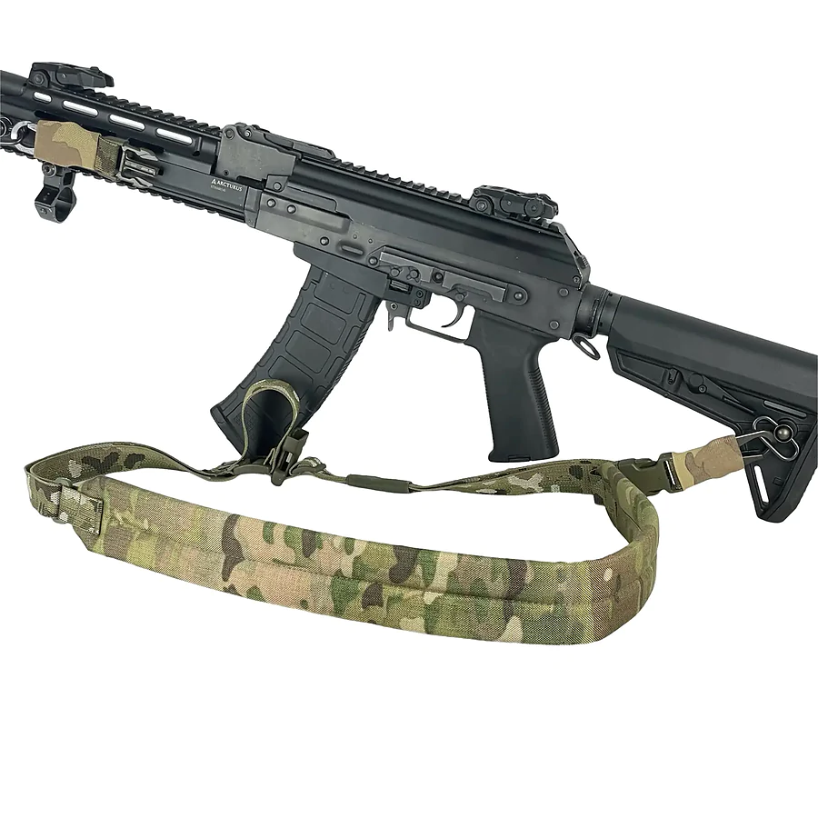 Ремень оружейный трехточечный RAGNAROK с широким наплечником KRAKEN carbine. Мультикам
