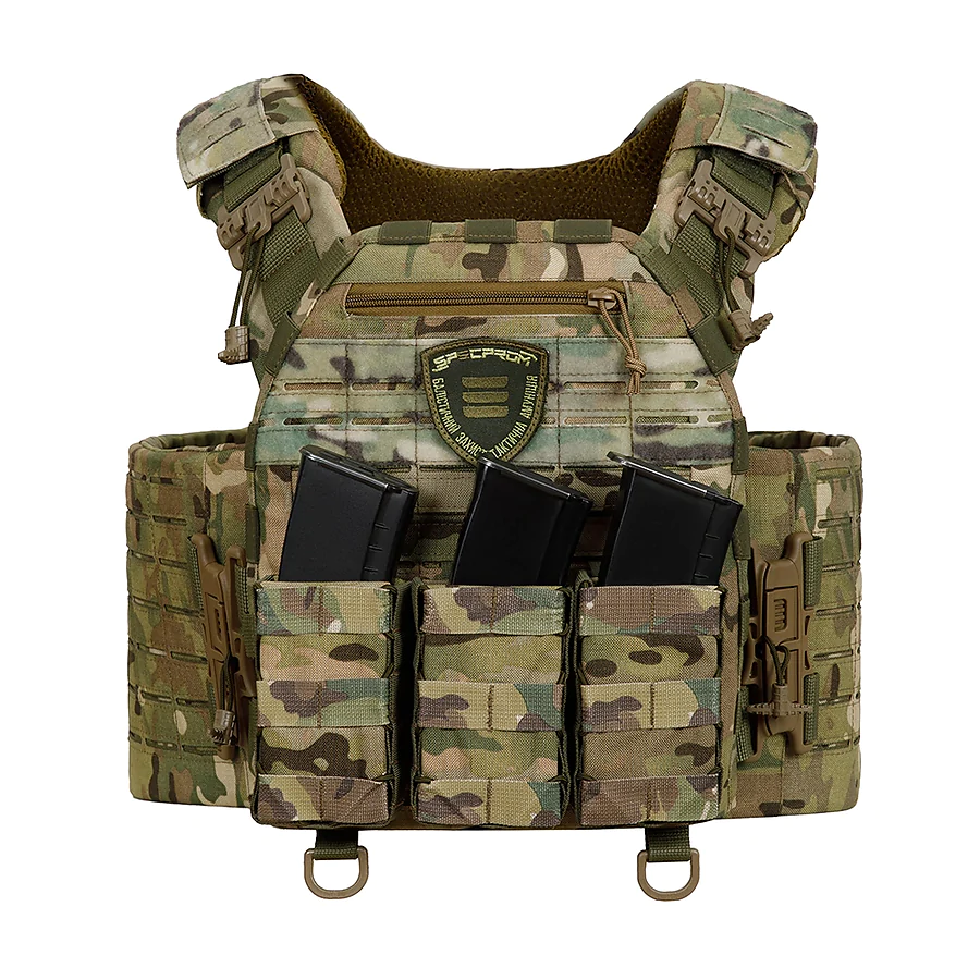 Плитоноска WARMOR Gen.5 V2 +3 підсумки АК Мультикам. Система швидкого скидання