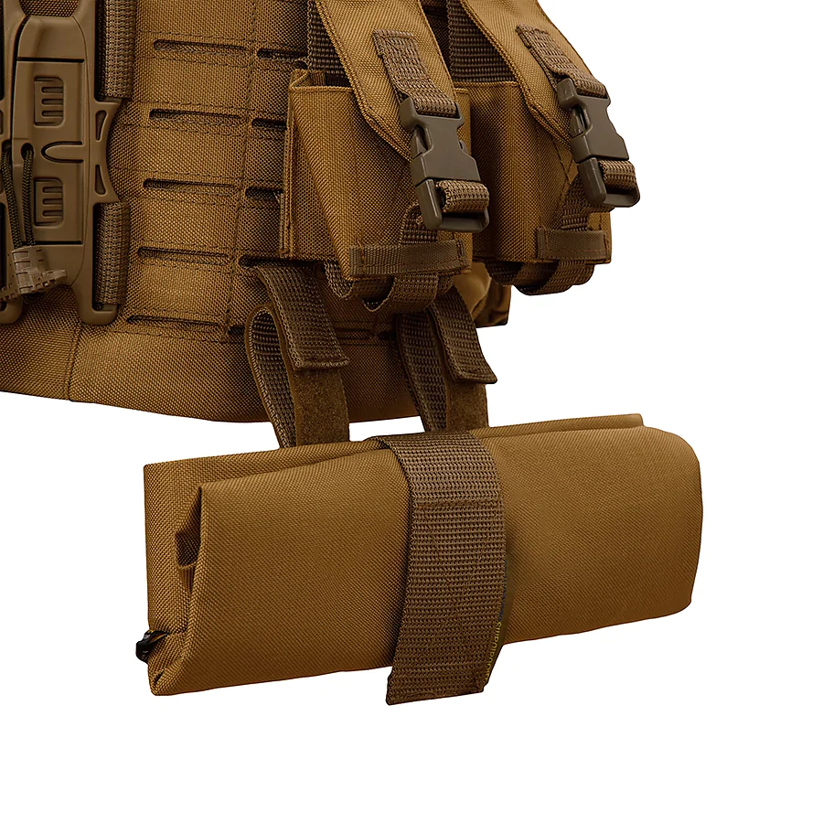 Плитоноска SPECPROM WARMOR Gen.5 V2 з повним комплектом підсумків Койот. Система швидкого скидання