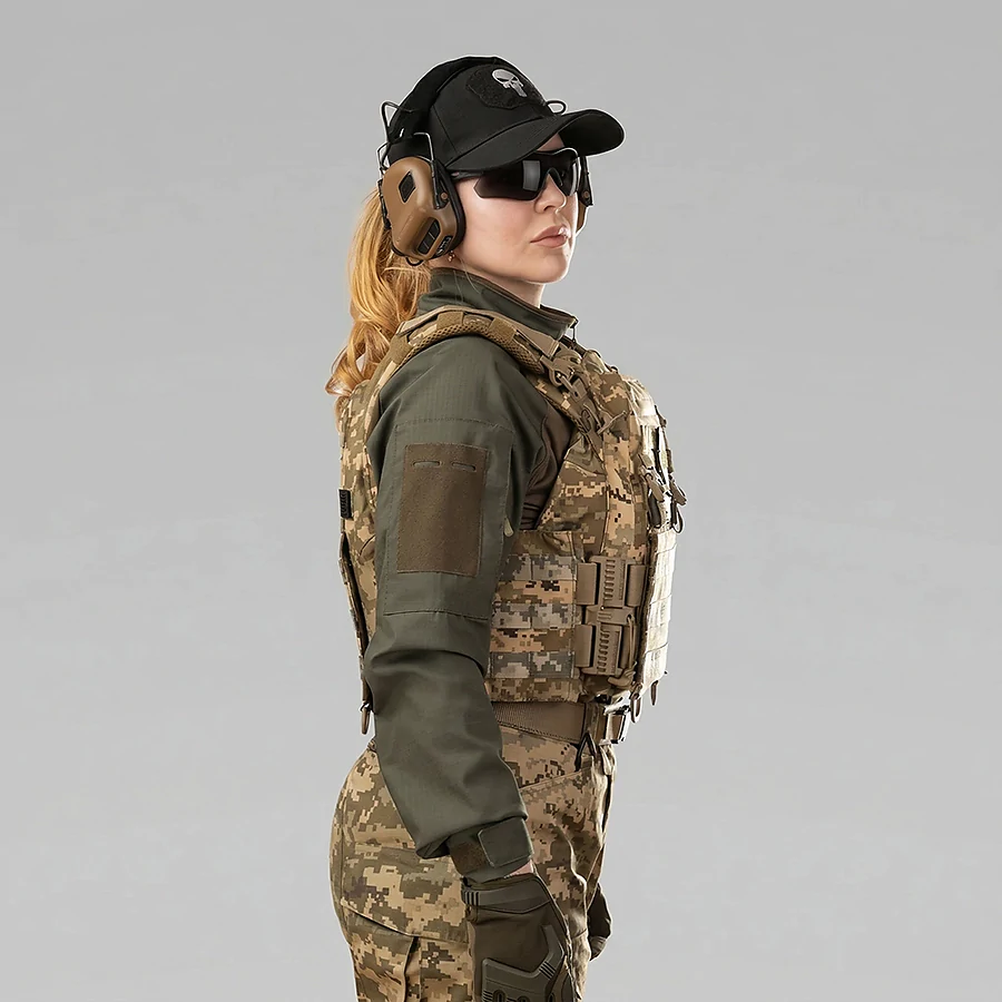Плитоноска женская Warmor gen.3 FL SPECPROM (for Ladies). Без подсумков. С быстрым боковым и верхним сбросом (без плит). Пиксель