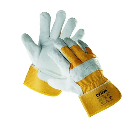 Рукавички робочі комбіновані (замш+хб) CERVA EIDER