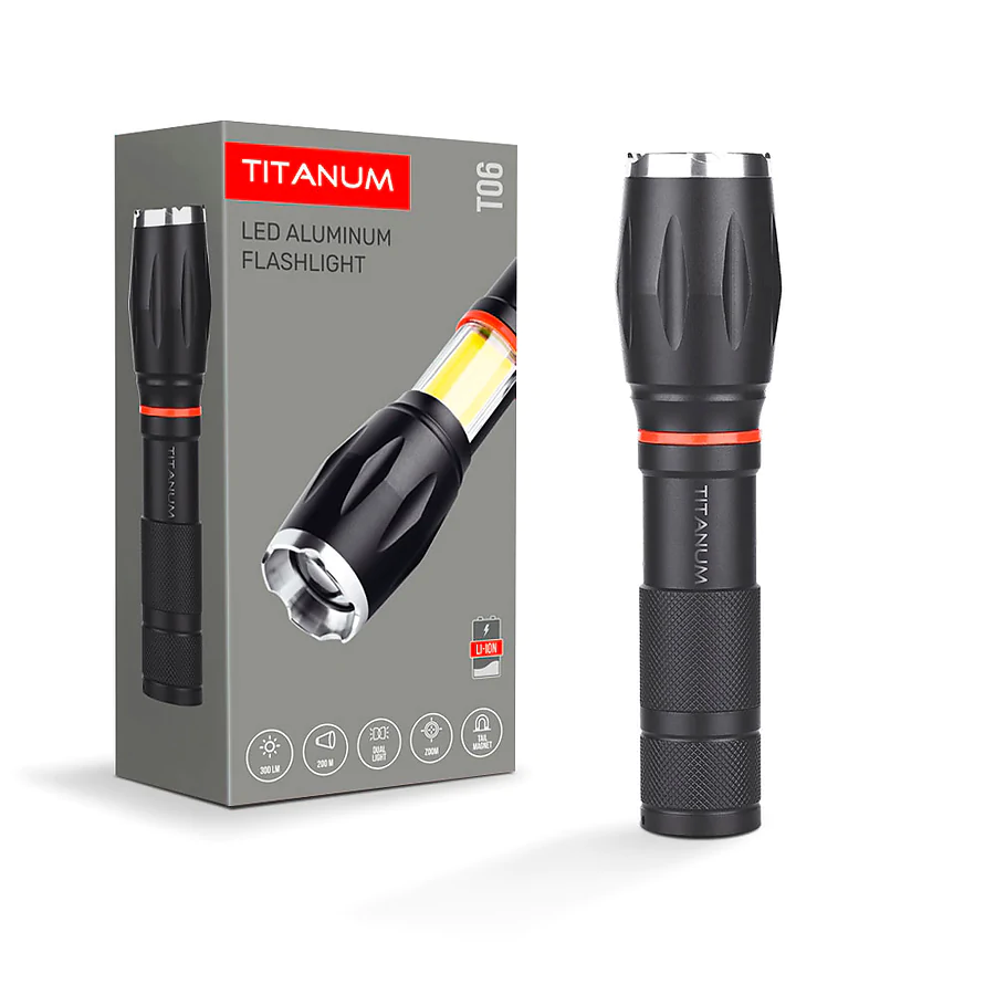 Портативный светодиодный фонарик TITANUM T06 300Lm 6500K