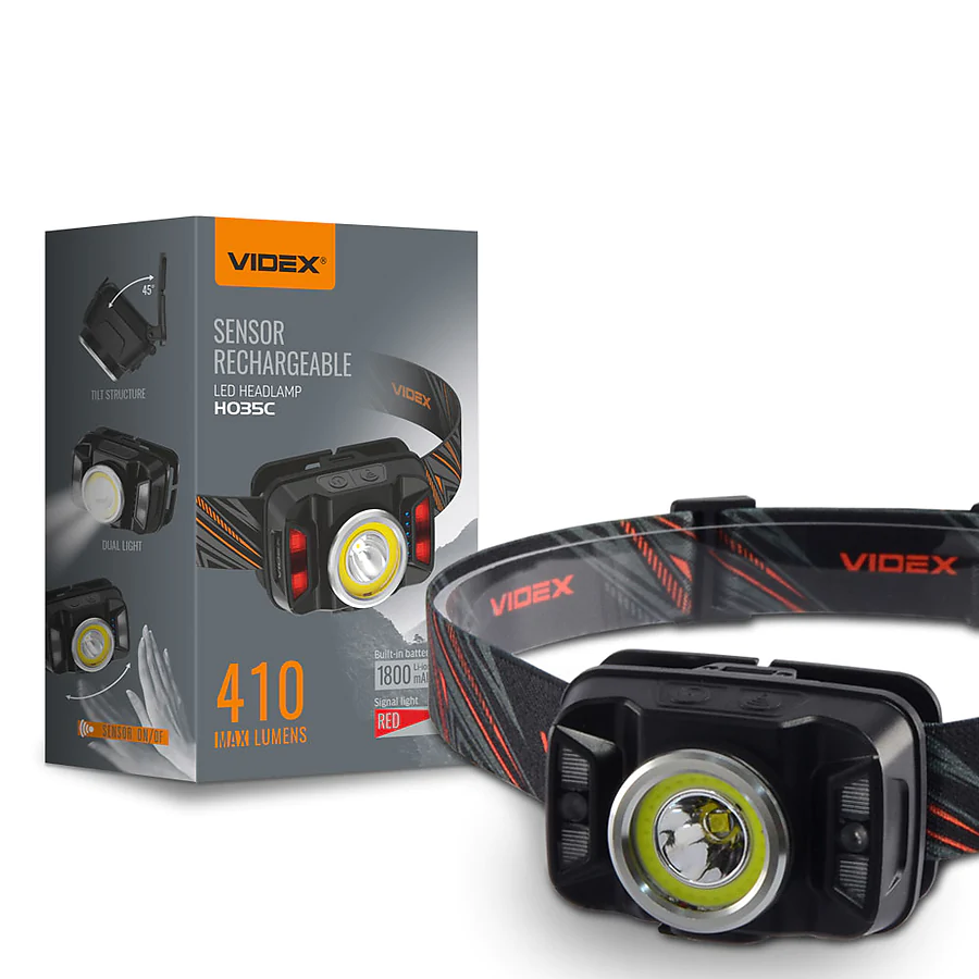 Налобний світлодіодний ліхтар VIDEX 410Lm 5000K