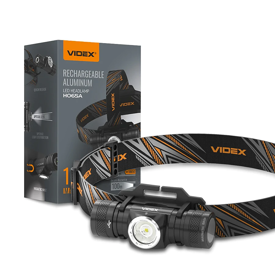Налобний світлодіодний ліхтар VIDEX 1200Lm 5000K
