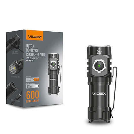 Портативний світлодіодний ліхтарик VIDEX 600Lm 5700K