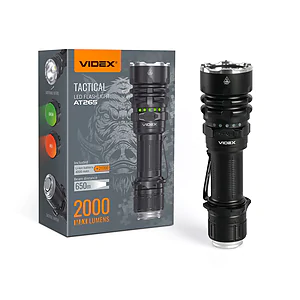 Тактичний світлодіодний ліхтар VIDEX 2000Lm 6500K