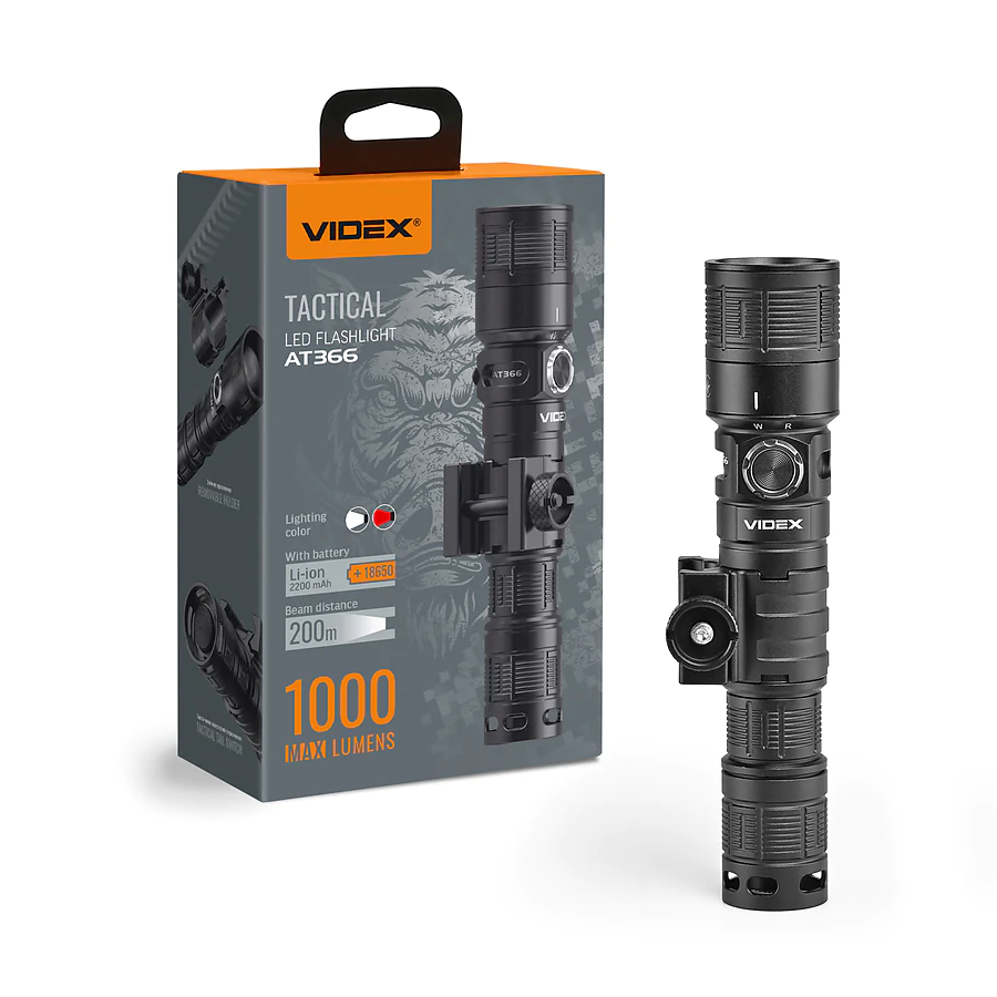 Тактический светодиодный фонарь VIDEX 1000Lm 5000K