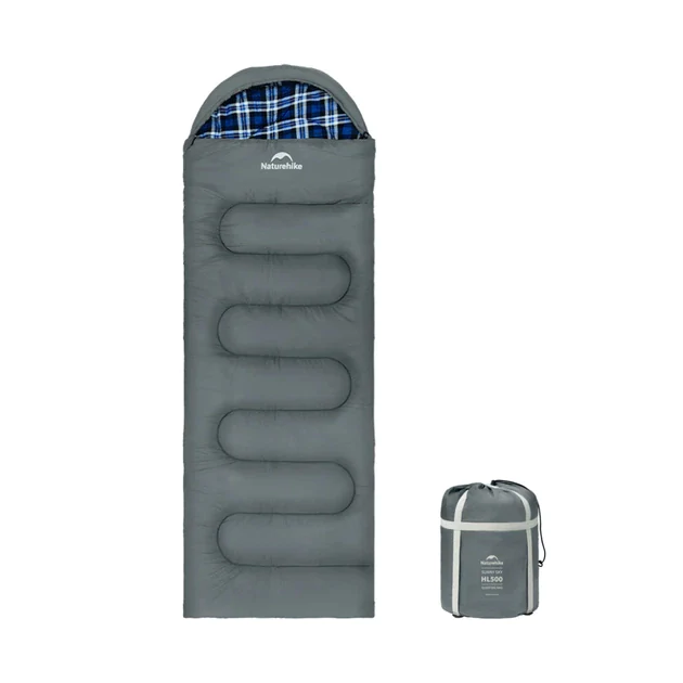 Спальний мішок з капюшоном Naturehike Clear Sky CNK2450WS042. Сірий