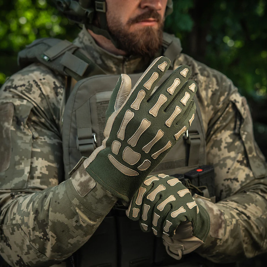 Перчатки M-Tac Skeleton Nomex Олива/Койот