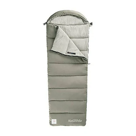 Спальний мішок з каптуром і мішком Naturehike M400 CNK2350WS023 правий. Зелений