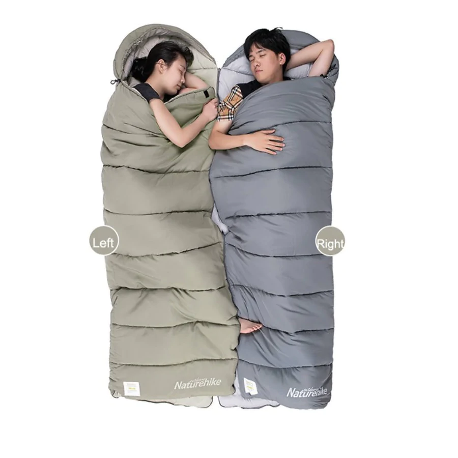 Спальный мешок с мешком для хранения Naturehike M400 CNK2350WS023 правый, Серый