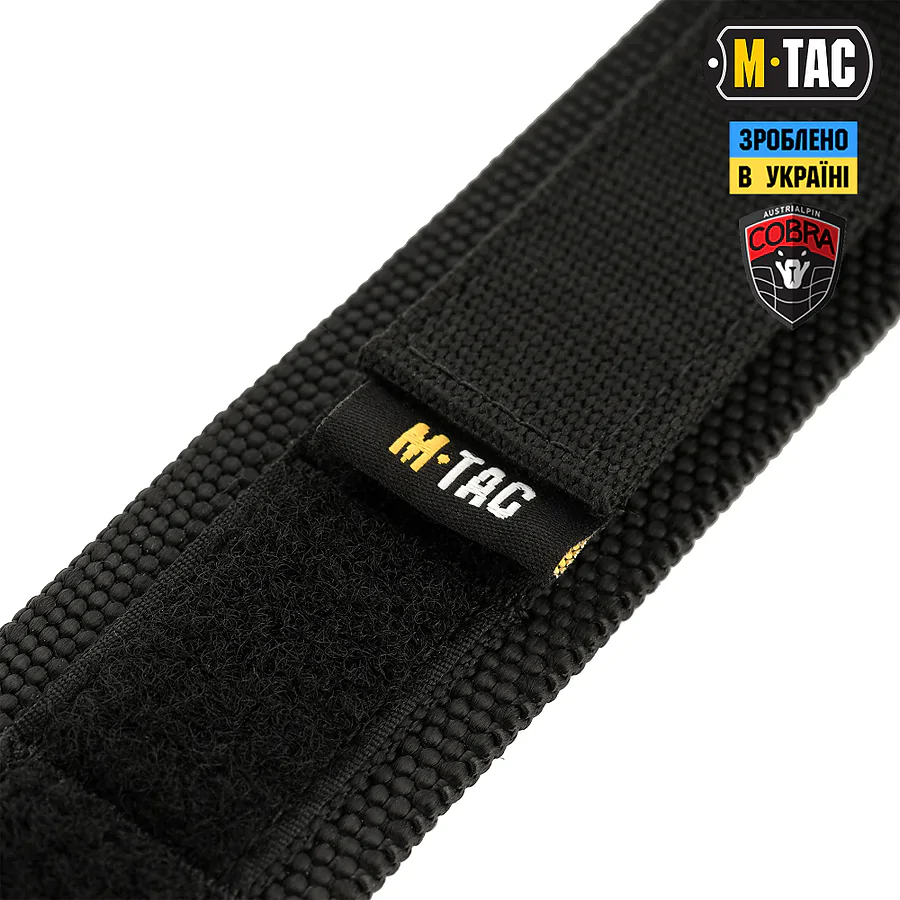 Тактичний ремінь Cobra Buckle Tactical Belt M-Tac. Розмір XS/S. Чорний