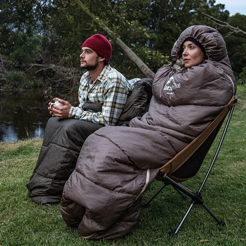 Спальник с капюшоном левый (1°C) Naturehike U350 NH20MSD07. Зеленый