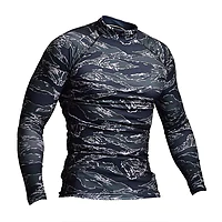 Чоловічий рашгард SPECPROM Black Tiger Stripes Camo