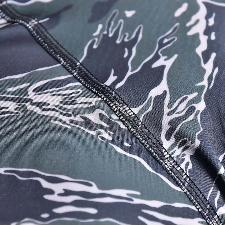 Чоловічий рашгард SPECPROM Black Tiger Stripes Camo