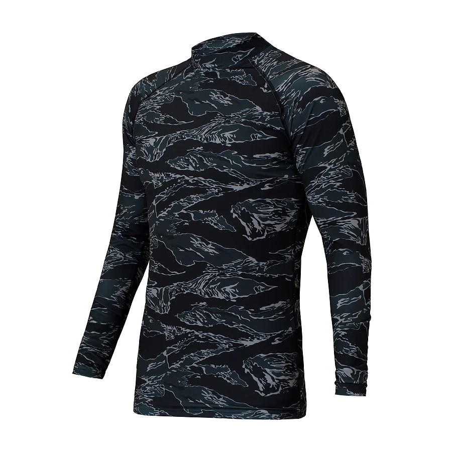 Чоловічий рашгард SPECPROM Black Tiger Stripes Camo
