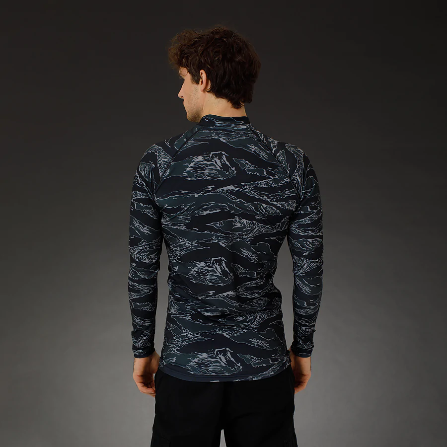 Чоловічий рашгард SPECPROM Black Tiger Stripes Camo