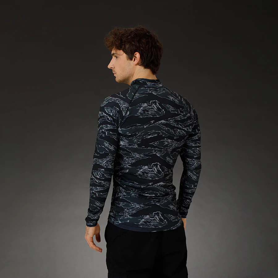 Чоловічий рашгард SPECPROM Black Tiger Stripes Camo
