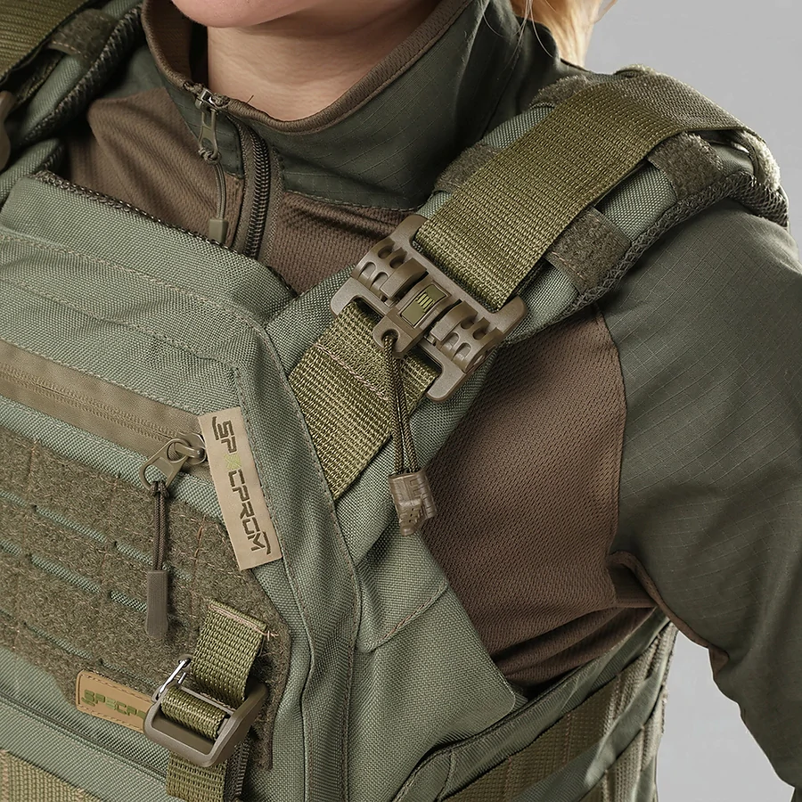 Плитоноска женская Warmor gen.3 FL SPECPROM (for Ladies). Без подсумков. С быстрым боковым и верхним сбросом (без плит). Олива