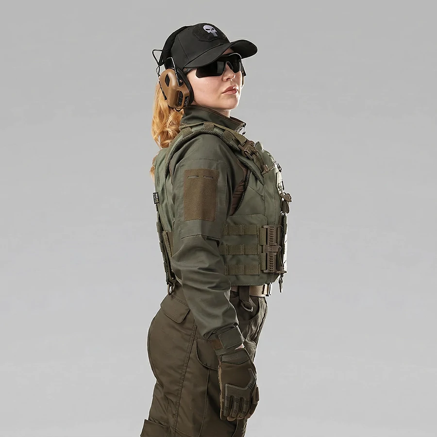 Плитоноска женская Warmor gen.3 FL SPECPROM (for Ladies). Без подсумков. С быстрым боковым и верхним сбросом (без плит). Олива