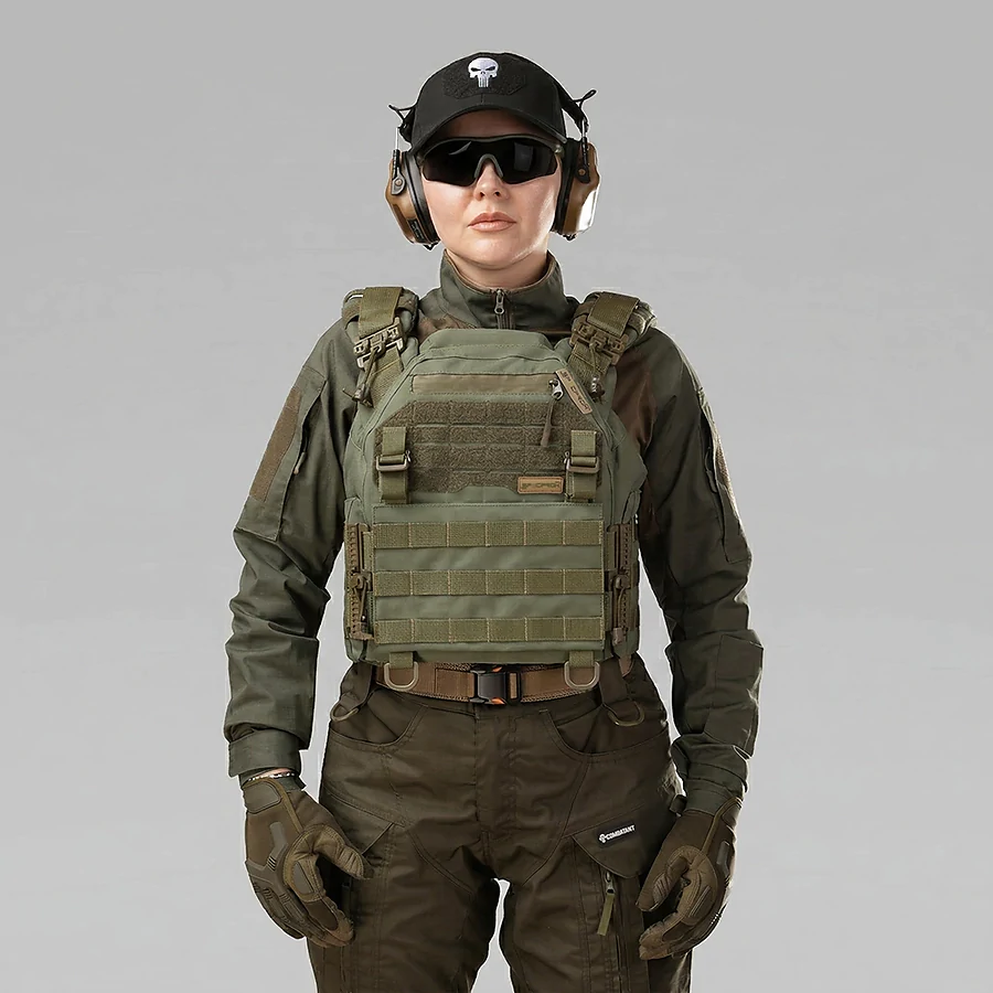 Плитоноска женская Warmor gen.3 FL SPECPROM (for Ladies). Без подсумков. С быстрым боковым и верхним сбросом (без плит). Олива