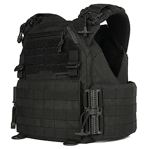 Плитоноска жіноча Warmor gen.3 FL SPECPROM (for Ladies). Без підсумків. Зі швидким боковим та верхнім скиданням (без плит). Чорний