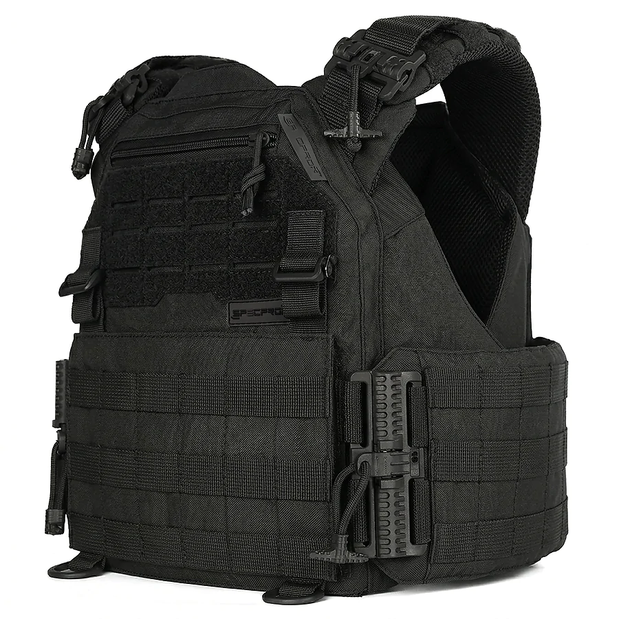 Плитоноска женская Warmor gen.3 FL SPECPROM (for Ladies). Без подсумков. С быстрым боковым и верхним сбросом (без плит). Черный
