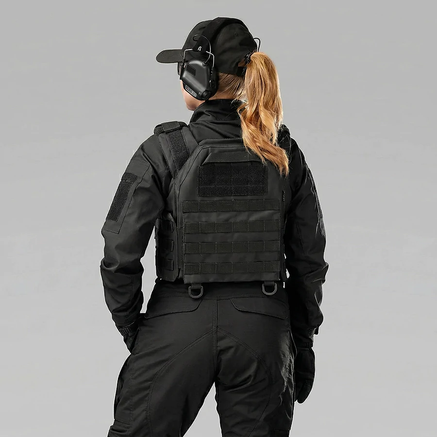 Плитоноска женская Warmor gen.3 FL SPECPROM (for Ladies). Без подсумков. С быстрым боковым и верхним сбросом (без плит). Черный