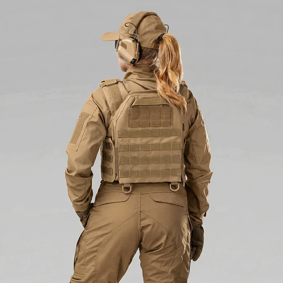 Плитоноска женская Warmor gen.3 FL SPECPROM (for Ladies). Без подсумков. С быстрым боковым и верхним сбросом (без плит). Койот