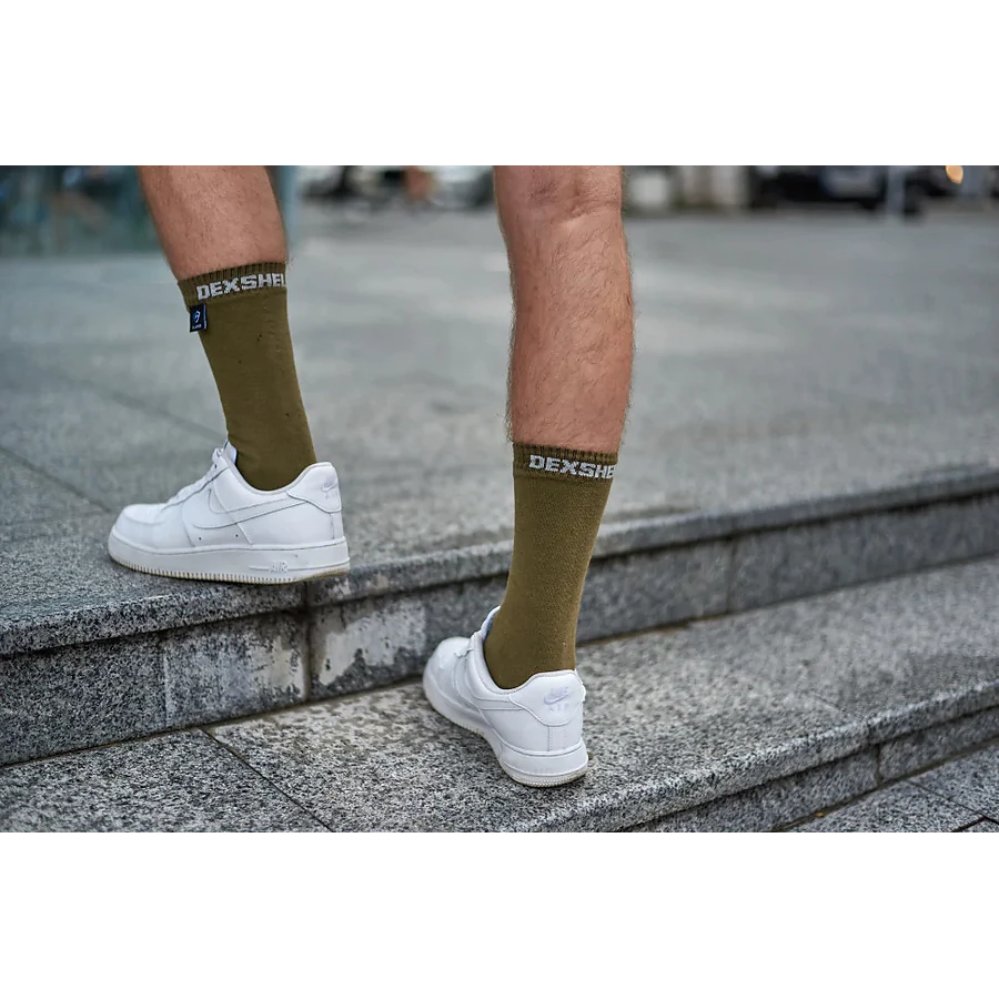 Водонепроницаемые носки Dexshell Ultra Thin Crew OG. Хаки
