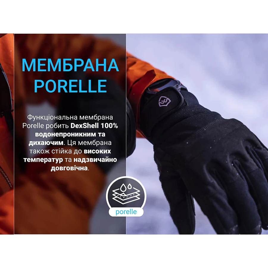 Водонепроницаемые зимние перчатки Dexshell Arendal Biking Gloves V 2.0 черные