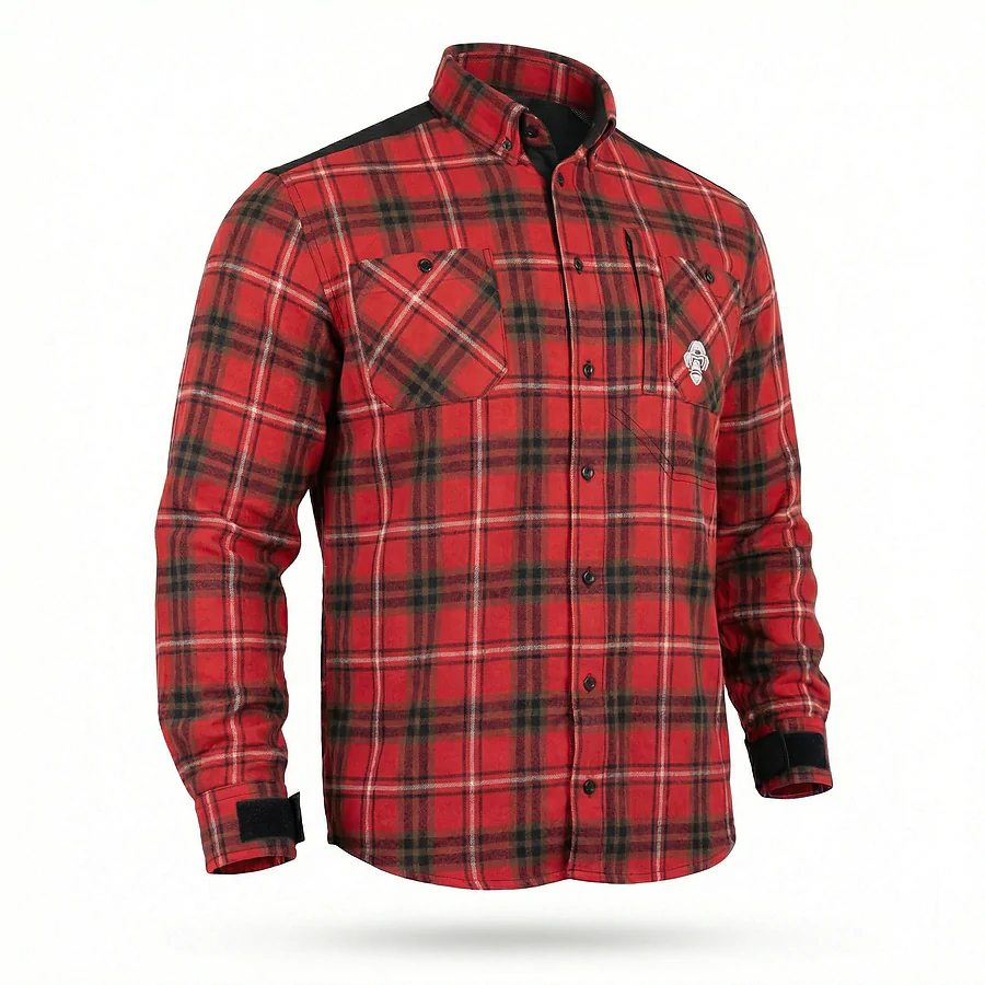 Рубашка в клетку Combatant Blackwater Field Shirt Core. Красный