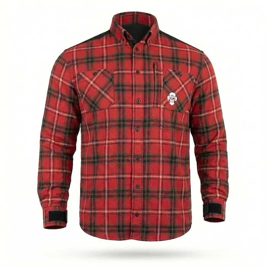 Рубашка в клетку Combatant Blackwater Field Shirt Core. Красный