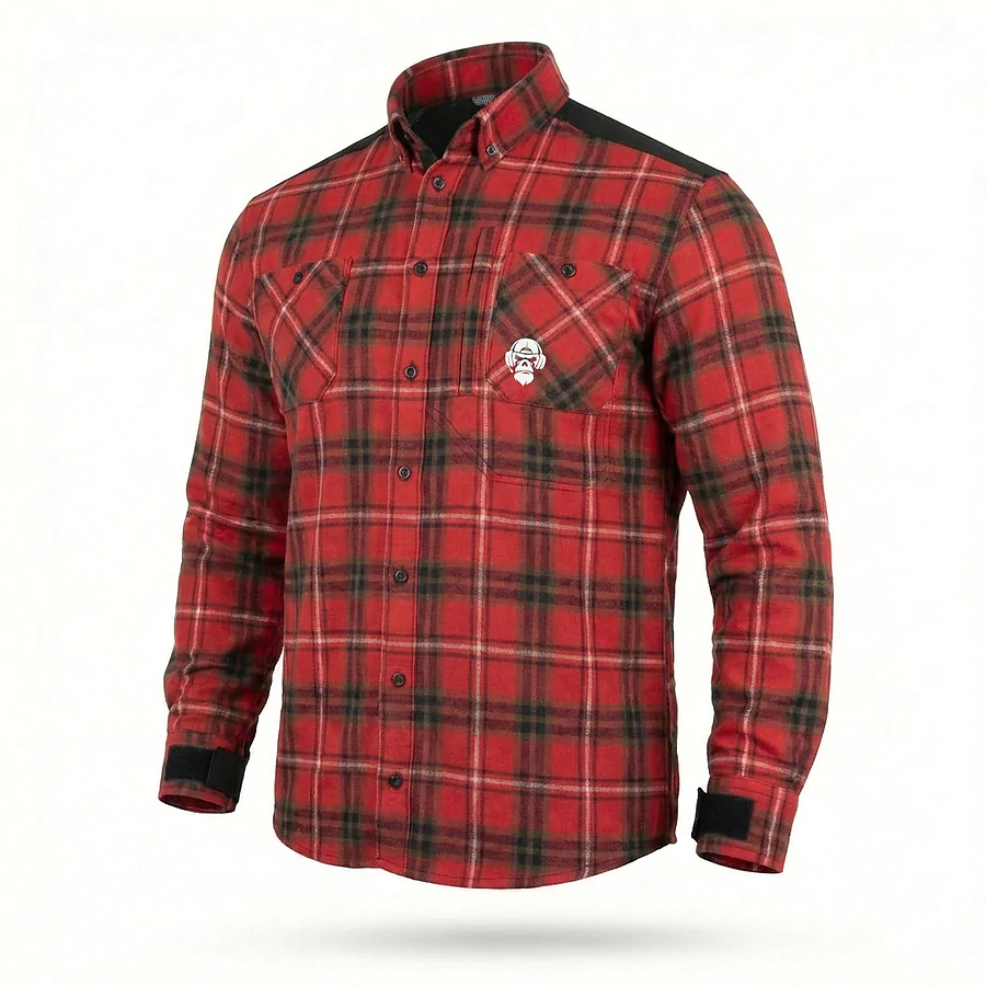 Рубашка в клетку Combatant Blackwater Field Shirt Core. Красный