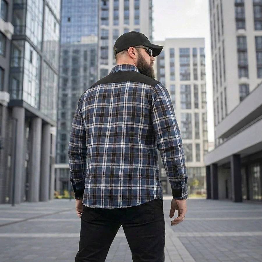 Сорочка в клітинку Combatant Blackwater Field Shirt Core. Синій