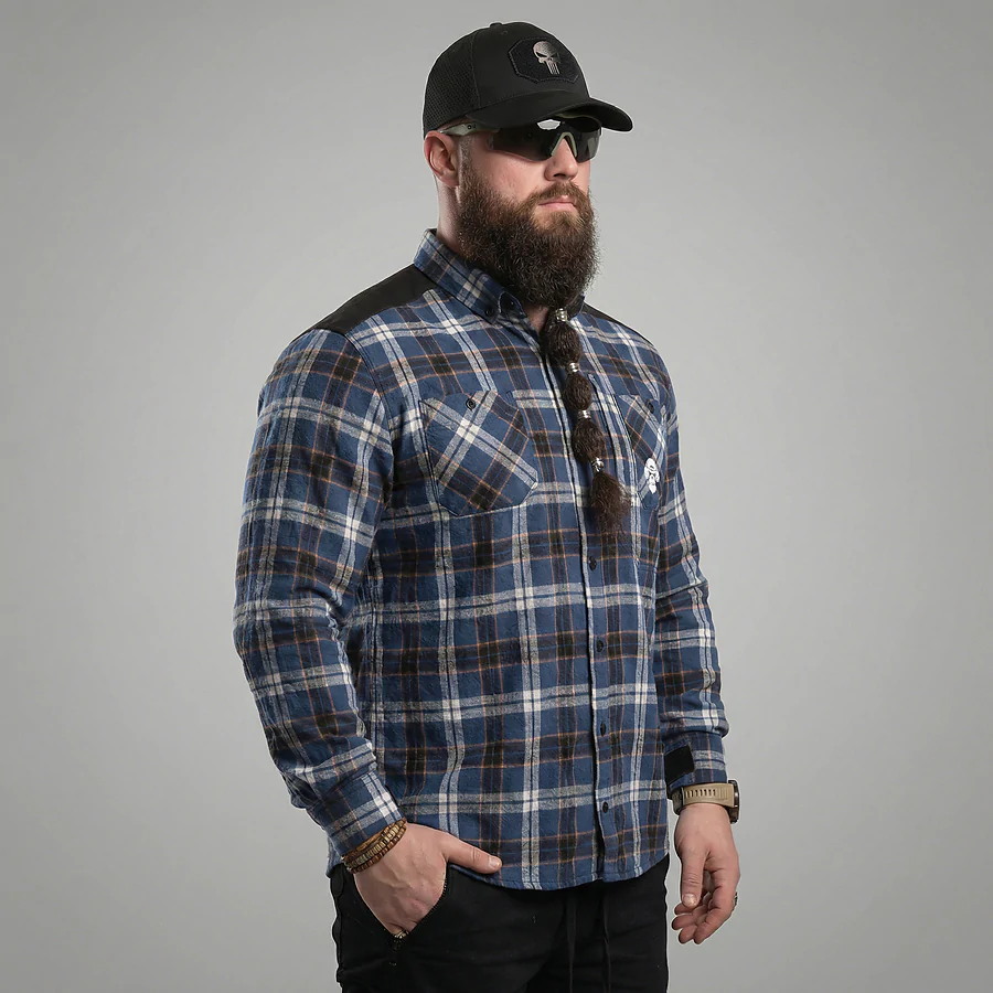 Сорочка в клітинку Combatant Blackwater Field Shirt Core. Синій