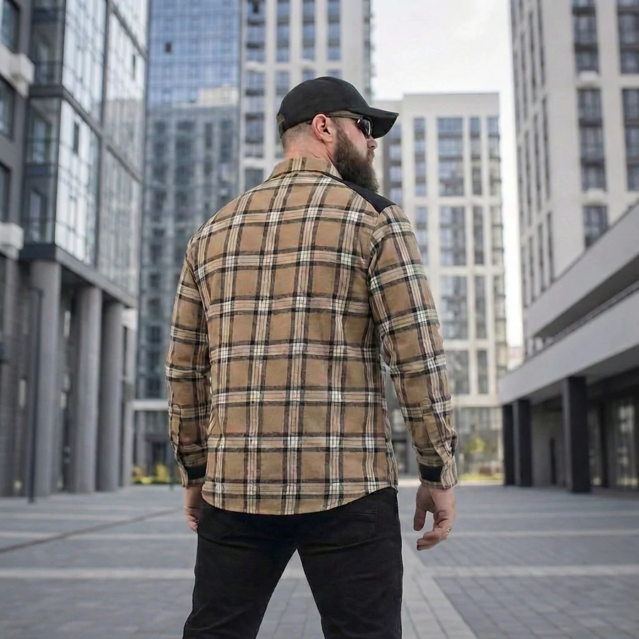 Сорочка в клітинку Combatant Blackwater Field Shirt Core. Бежевий