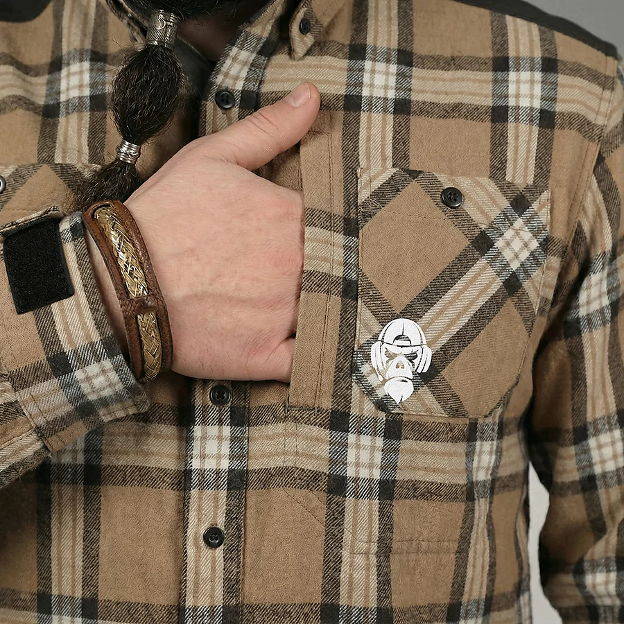 Сорочка в клітинку Combatant Blackwater Field Shirt Core. Бежевий