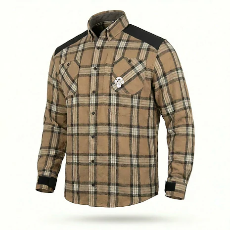 Рубашка в клетку Combatant Blackwater Field Shirt Core. Бежевый