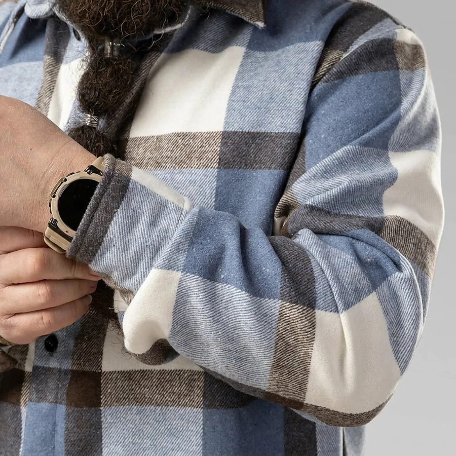 Сорочка в клітинку Pobedov Tartan, синьо-чорний