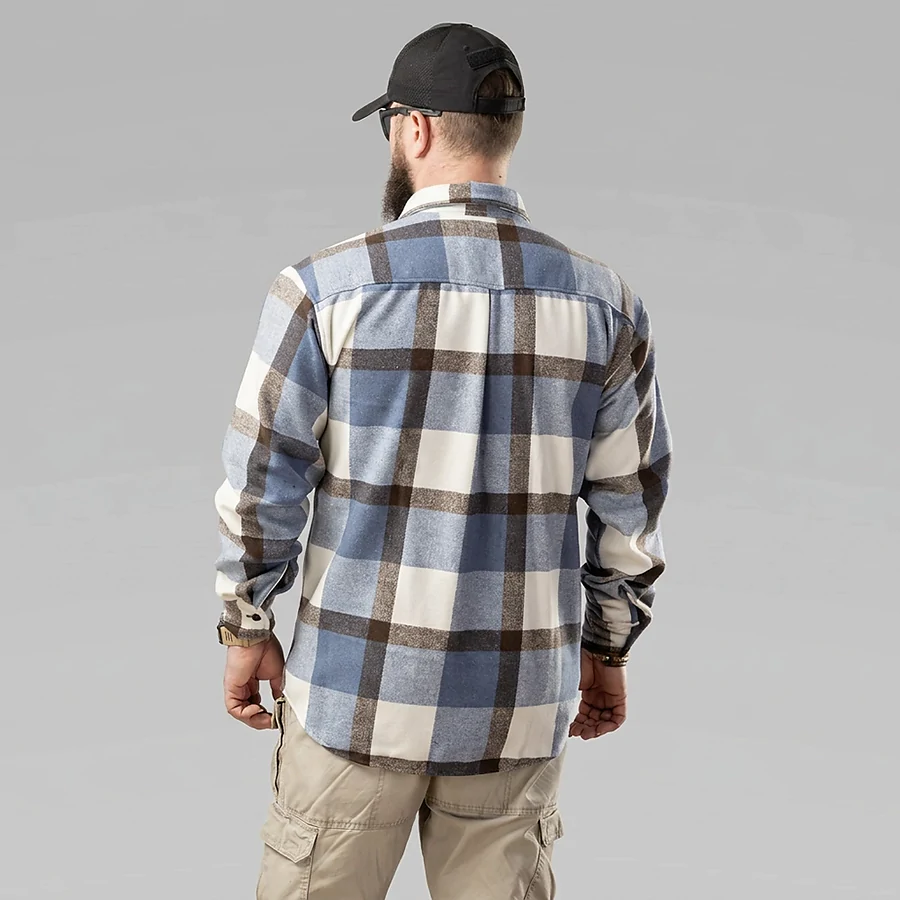 Сорочка в клітинку Pobedov Tartan, синьо-чорний