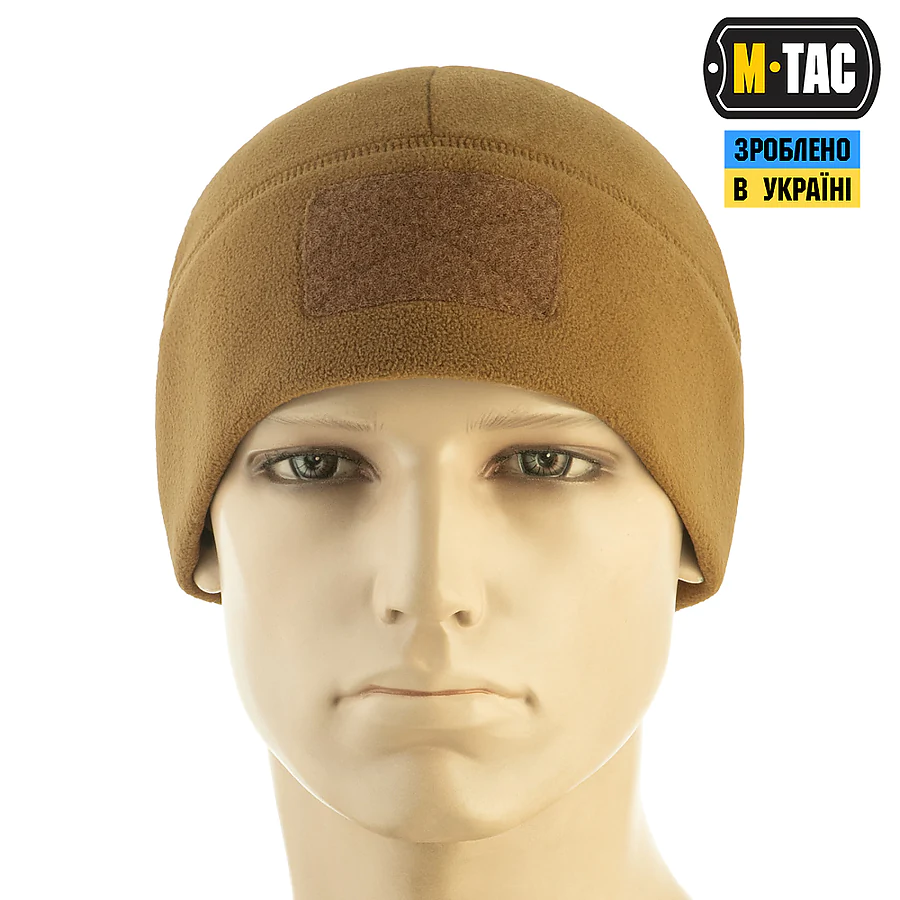 Шапка флисовая M-Tac Watch Cap Elite с Velcro, Койот