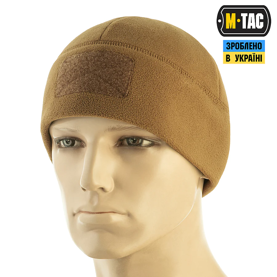 Шапка флисовая M-Tac Watch Cap Elite с Velcro, Койот