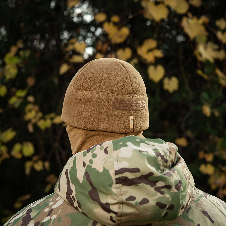 Шапка флисовая M-Tac Watch Cap Elite с Velcro, Койот