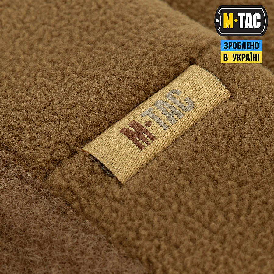 Шапка флисовая M-Tac Watch Cap Elite с Velcro, Койот