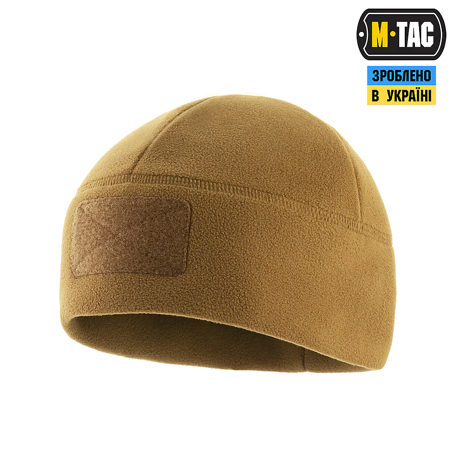 Шапка флисовая M-Tac Watch Cap Elite с Velcro, Койот