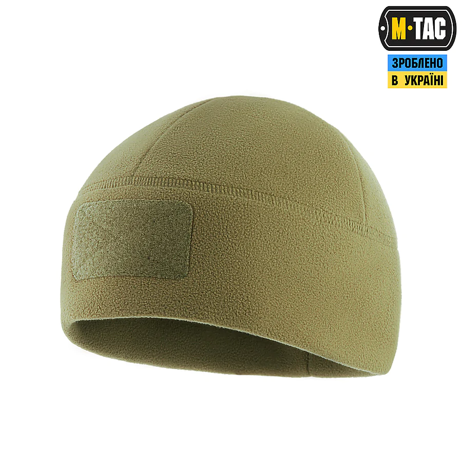Шапка флісова M-Tac Watch Cap Elite з Velcro, Хакі