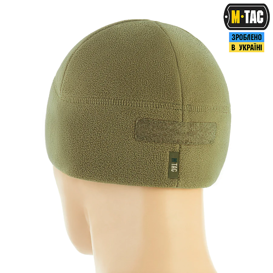 Шапка флісова M-Tac Watch Cap Elite з Velcro, Хакі