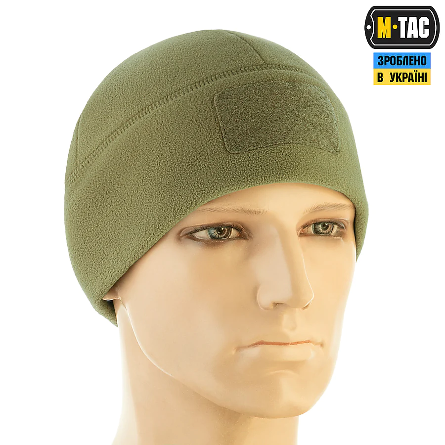 Шапка флісова M-Tac Watch Cap Elite з Velcro, Хакі